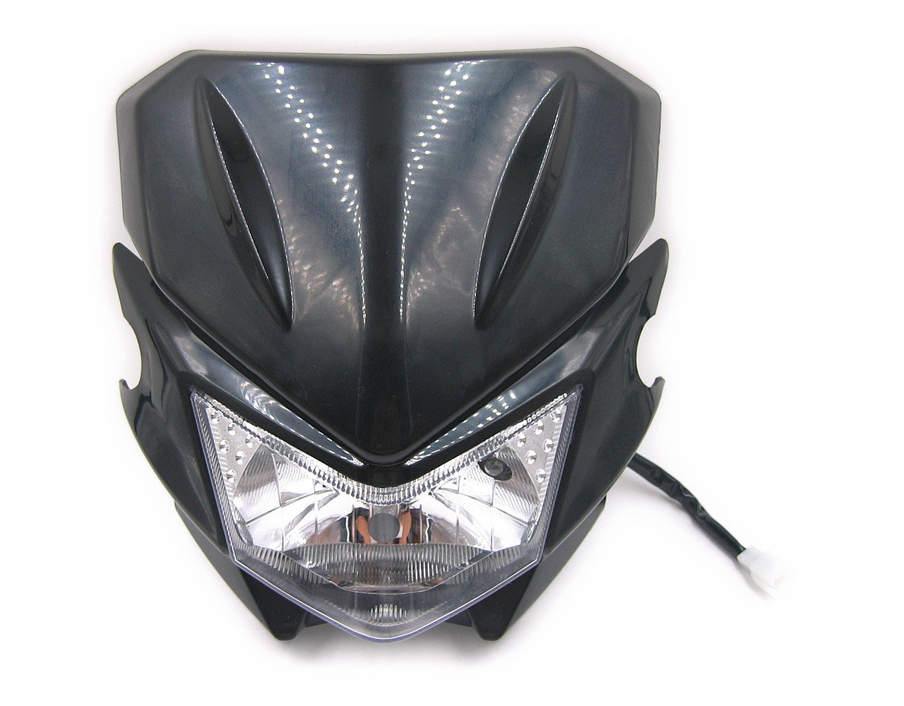 Amazon.co.jp: 汎用 オフロード バイク ヘッドライト カウル 選べる